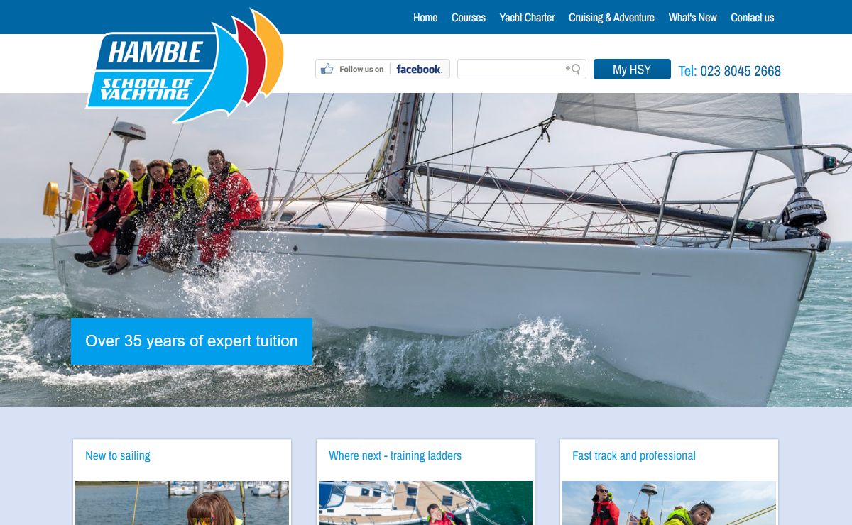 RYA Sailing Courses, RYA Sailing School and Lessons, Learn to Sail: Hamble School of Yachting: Hampshire, RYA Sea School