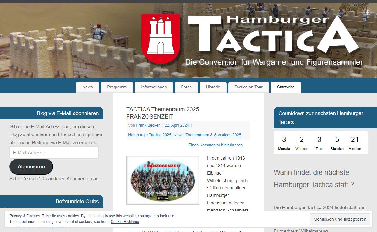 Willkommen auf der Seite der Hamburger Tactica