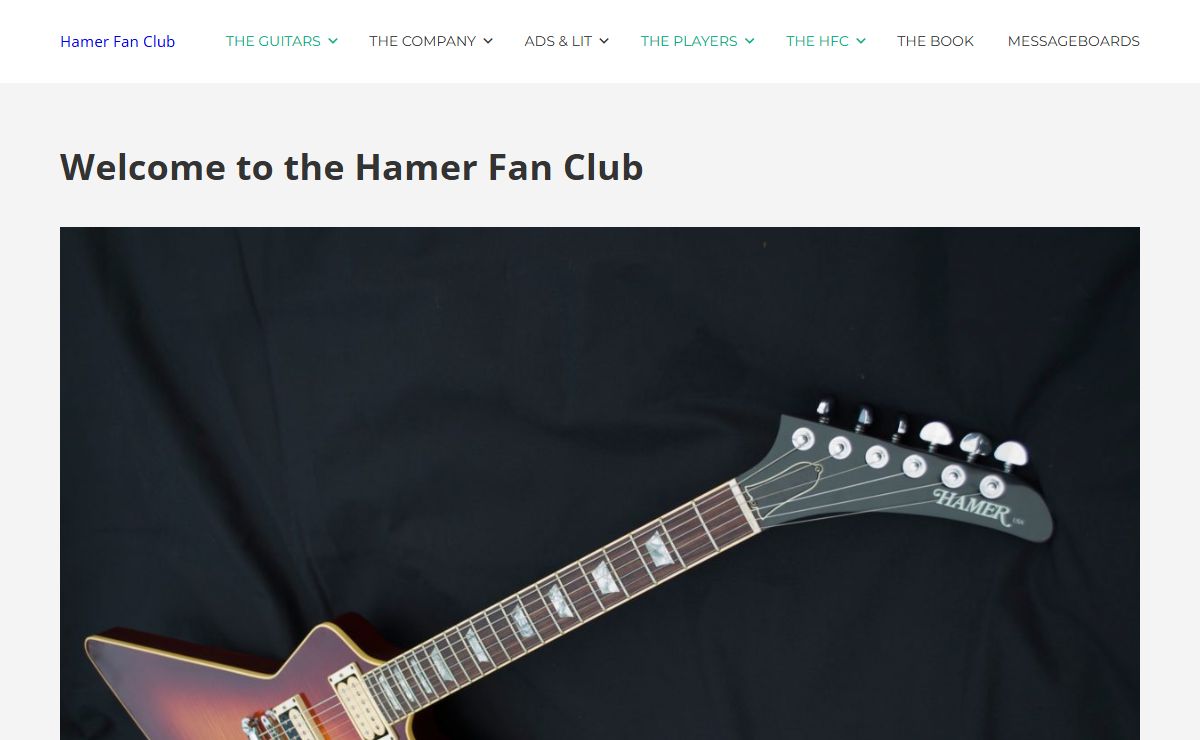 Hamer Fan Club – A site for fans of Hamer USA Guitars