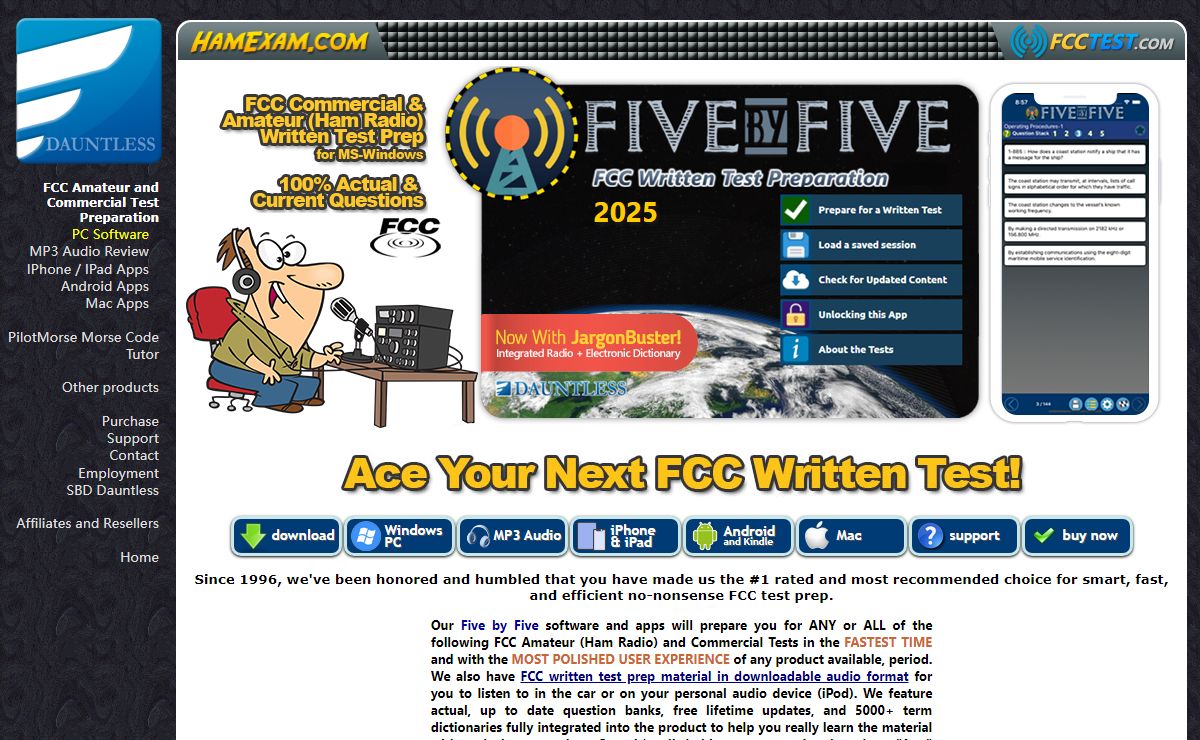 FCC Commercial and Ham (Amateur) Radio Exam Preparation - HamExam.com