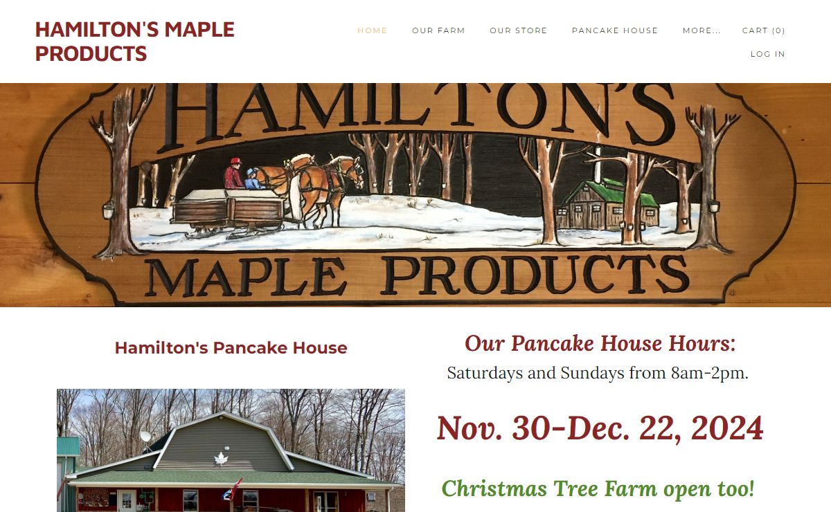 HAMILTON'S MAPLE PRODUCTS - Home
