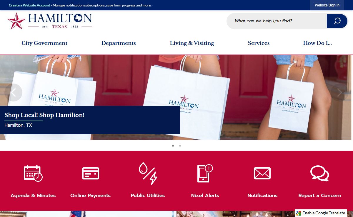 Hamilton, TX | Official Website