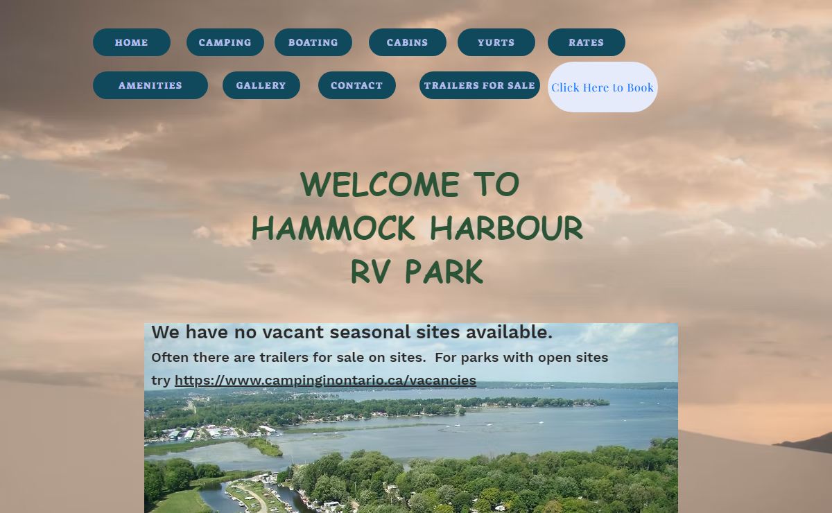 Campground | Hammock Harbour RV Park | Orillia