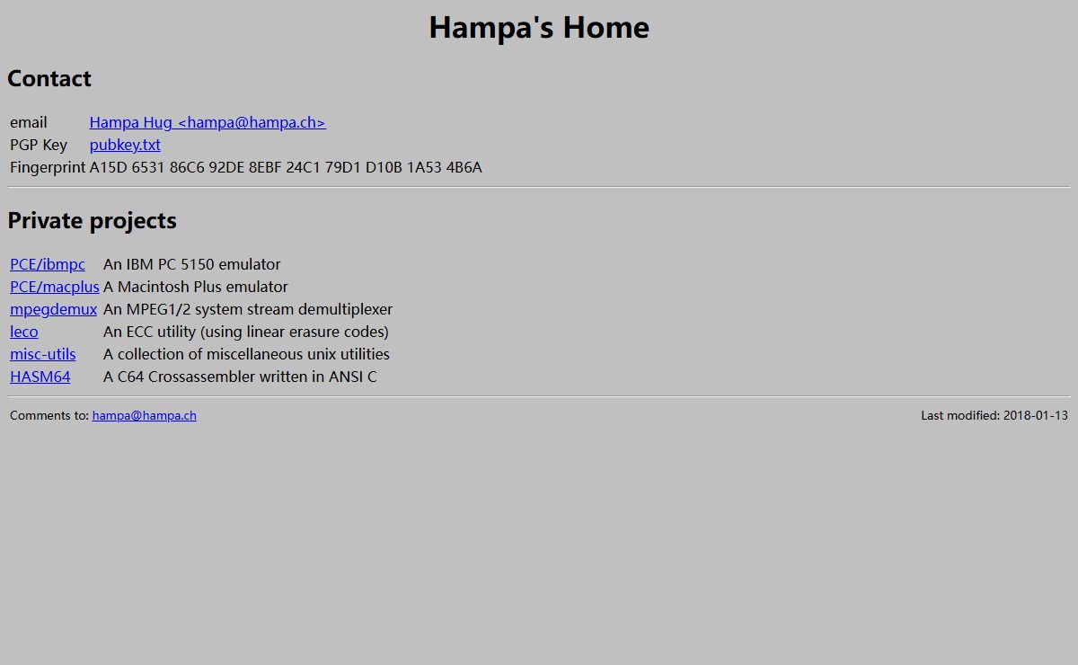 Hampa's Home