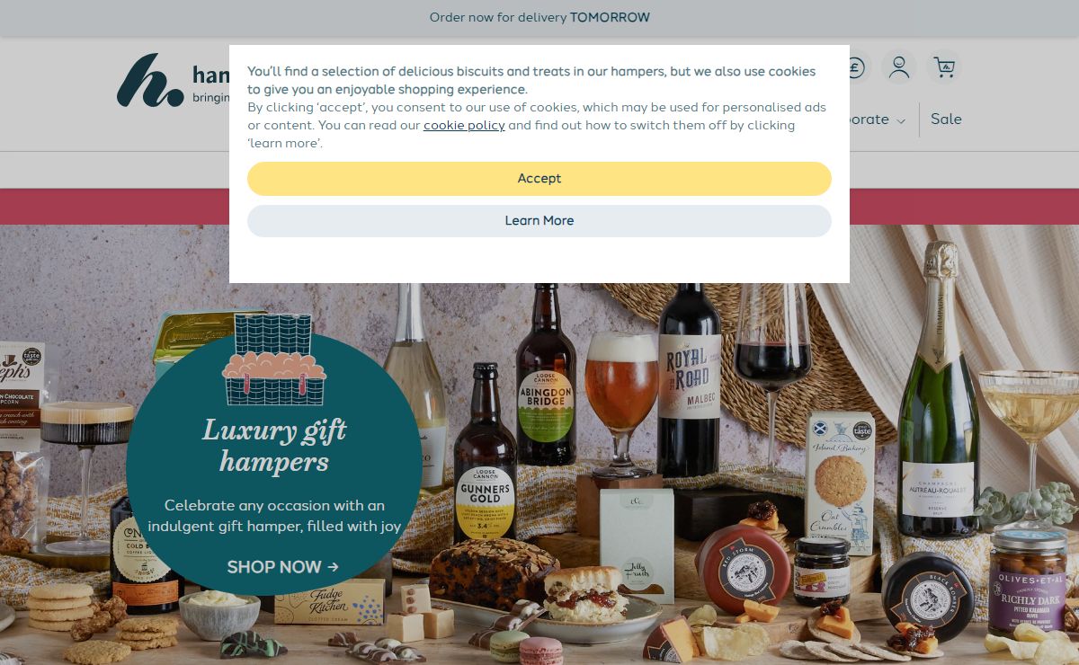 Luxury Food & Drink Gift Hampers since 1979 | hampers.com