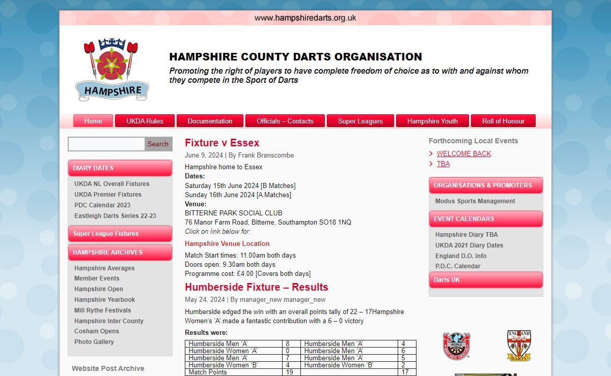 Hampshire County Dart Organisation