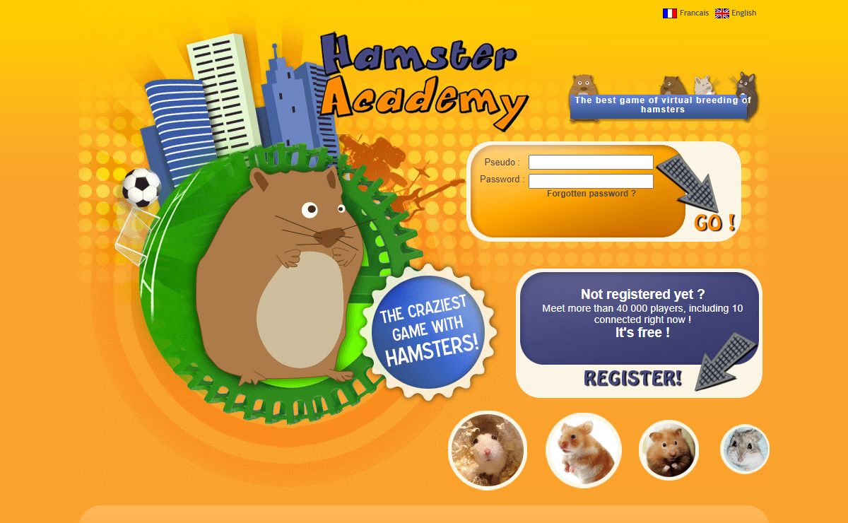 Hamster Academy - Game of virtual breeding of hamsters