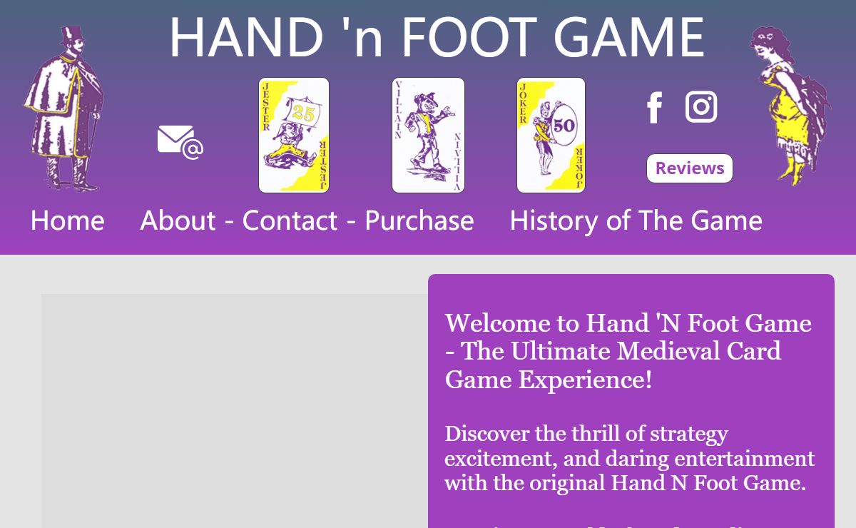 Hand 'n Foot | hand n foot | Medieval Card Game | Lords | Ladies | Jokers | Jesters | Villains