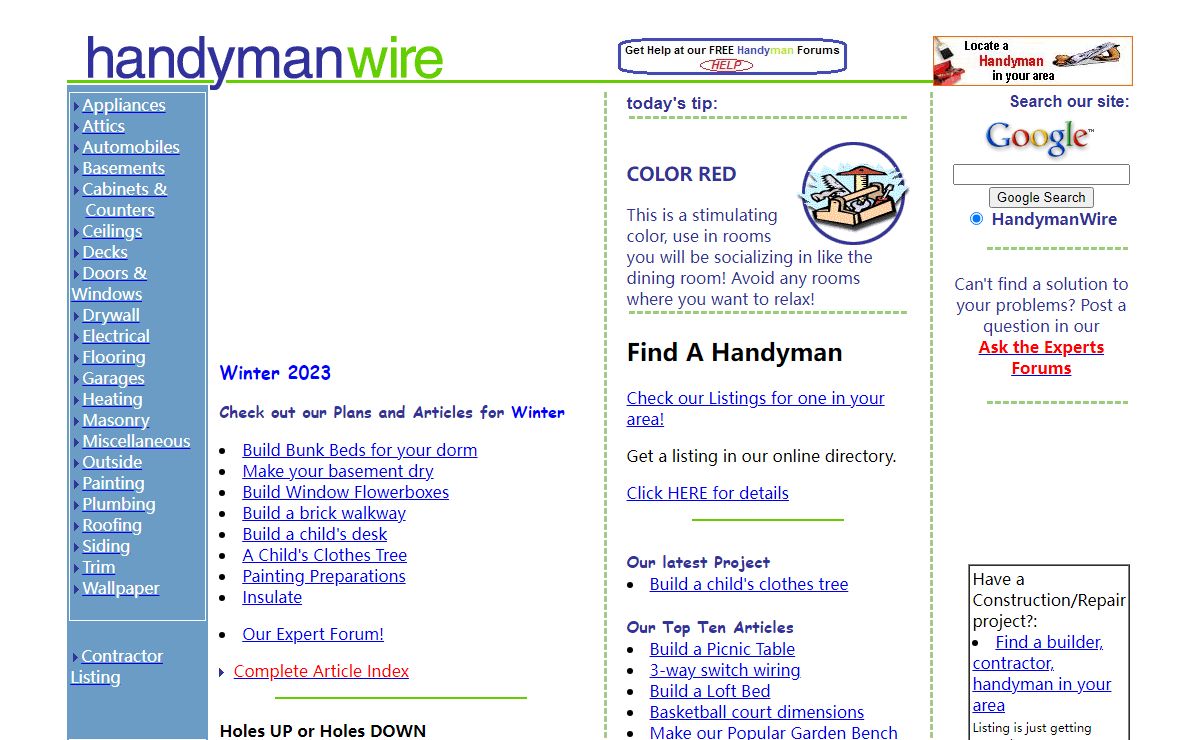 HandymanWire - Expert Advice and help for do-it-yourselfers