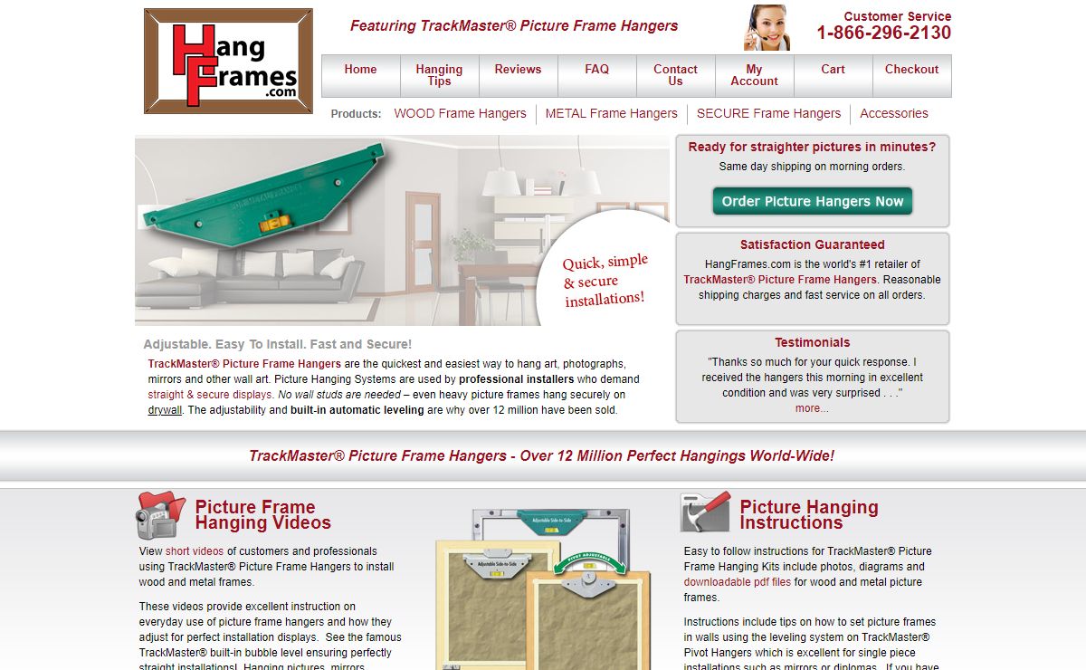 Picture Frame Hangers: Adjustable. Easy To Install. Fast and Secure!