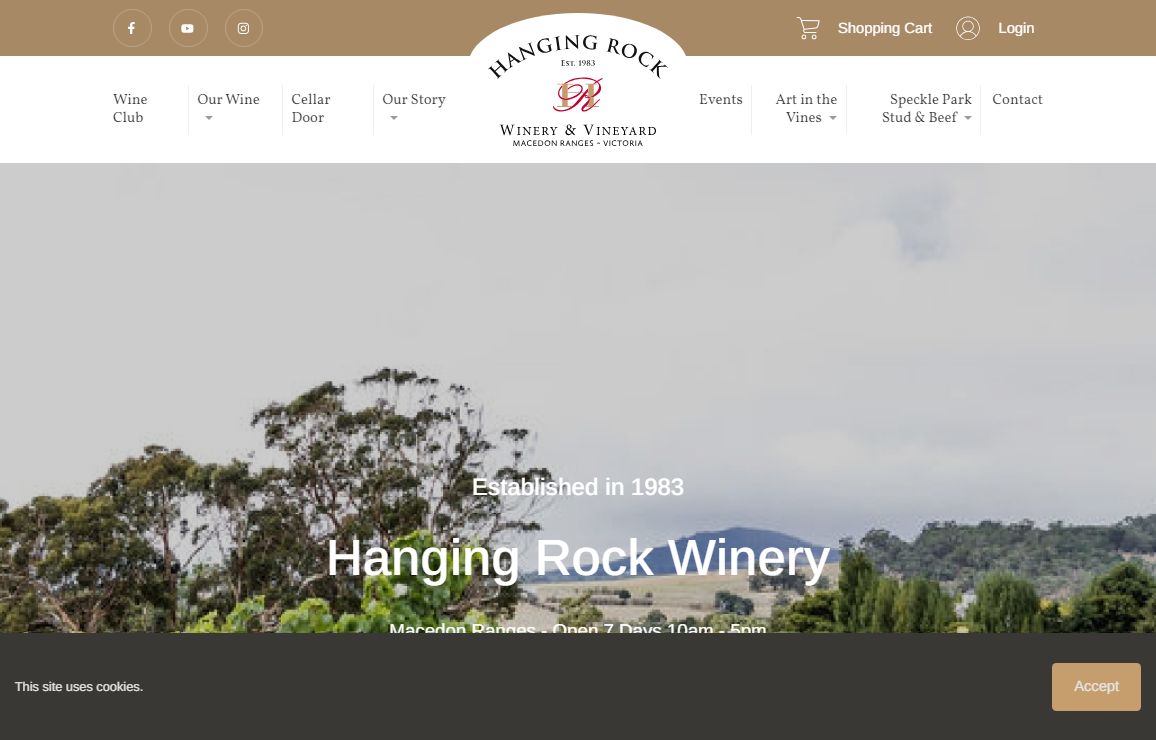 Home Page - Hanging Rock Winery
