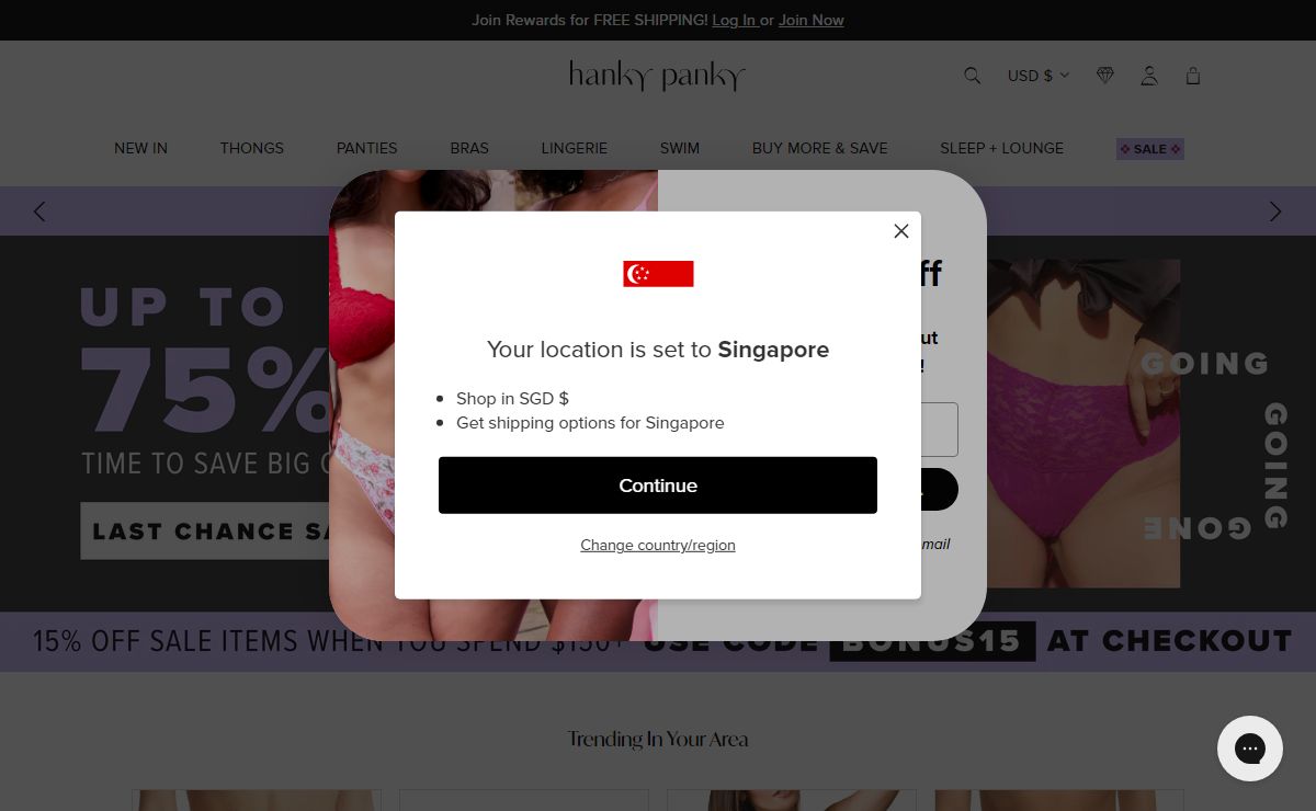 Thongs, Underwear, Lingerie & Sleepwear | Hanky Panky
