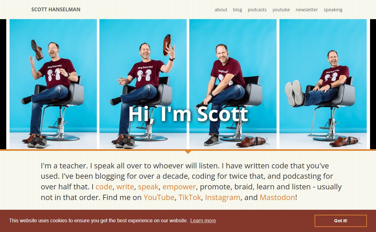 Scott Hanselman - Coder, Blogger, Teacher, Speaker, Author