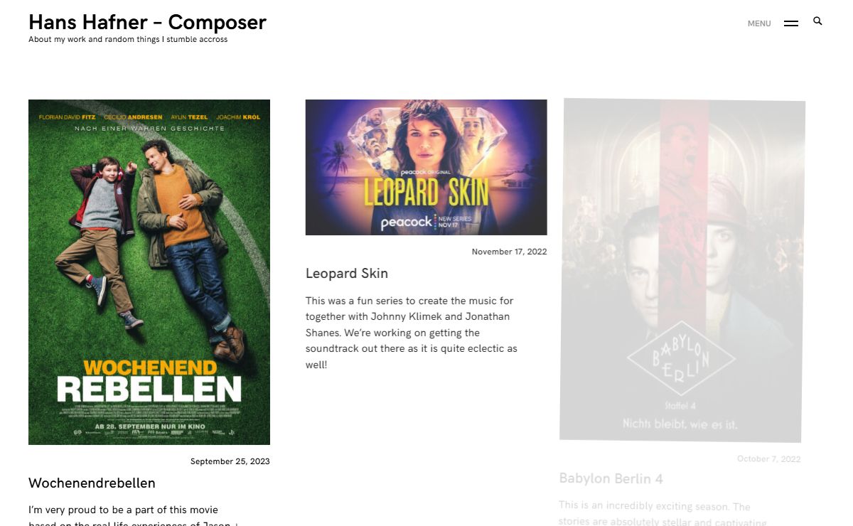 Hans Hafner – Composer – About my work and random things I stumble accross