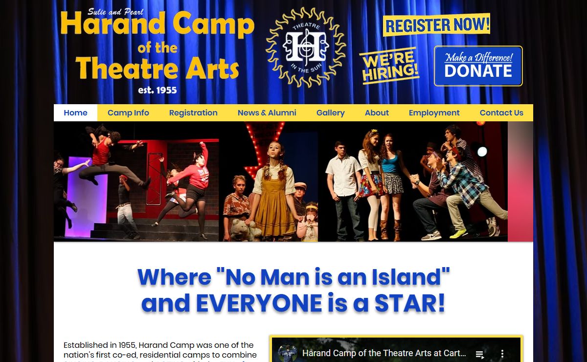 Harand Camp of the Theatre Arts | Overnight Summer Camp | United States