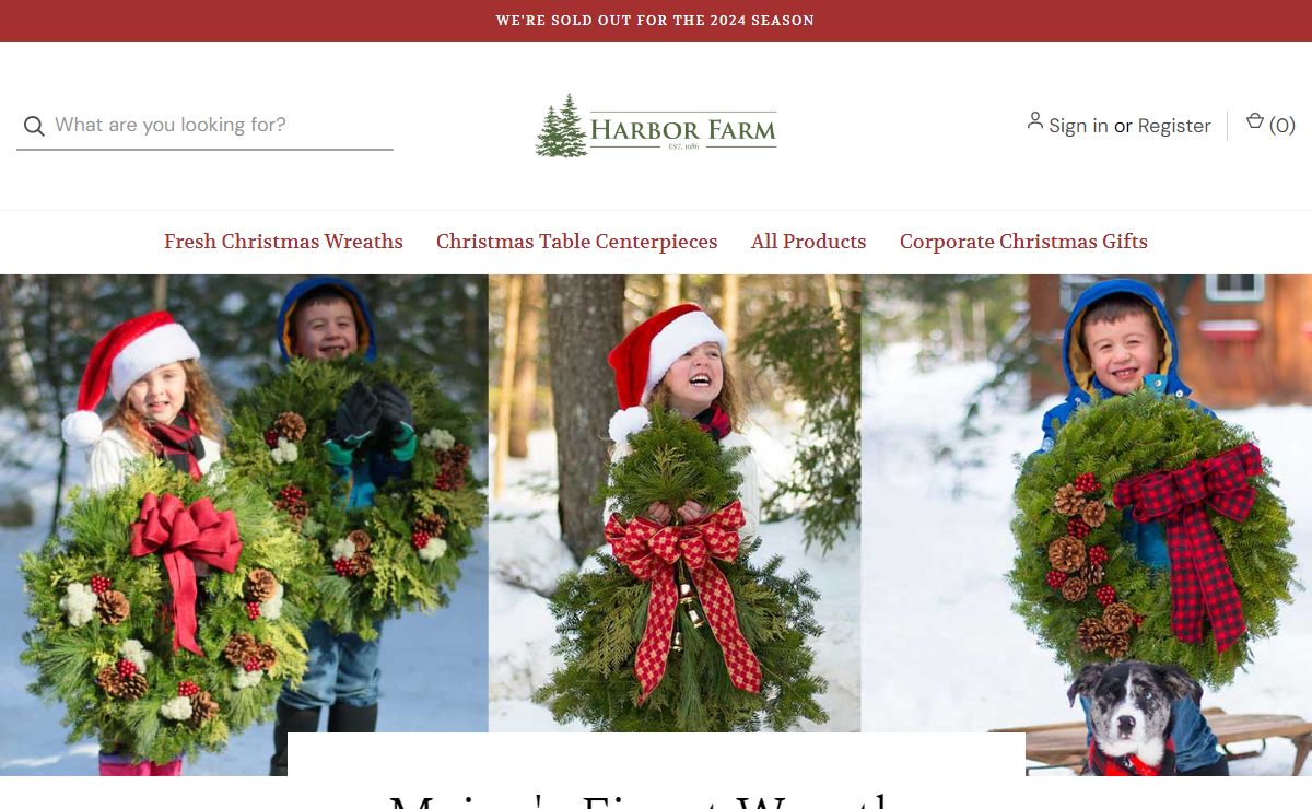 Fresh Christmas Wreaths Delivered FREE to your Front Door from Maine