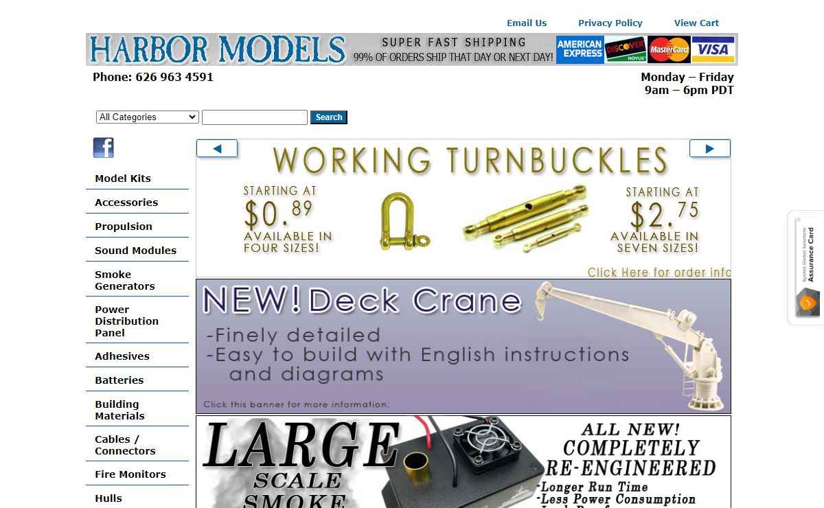 Harbor Models - Scale Boat Kits and Accessories