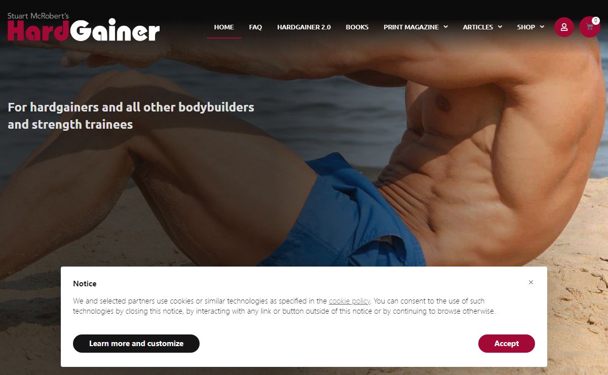 Stuart McRobert HARDGAINER drug-free bodybuilding instruction.