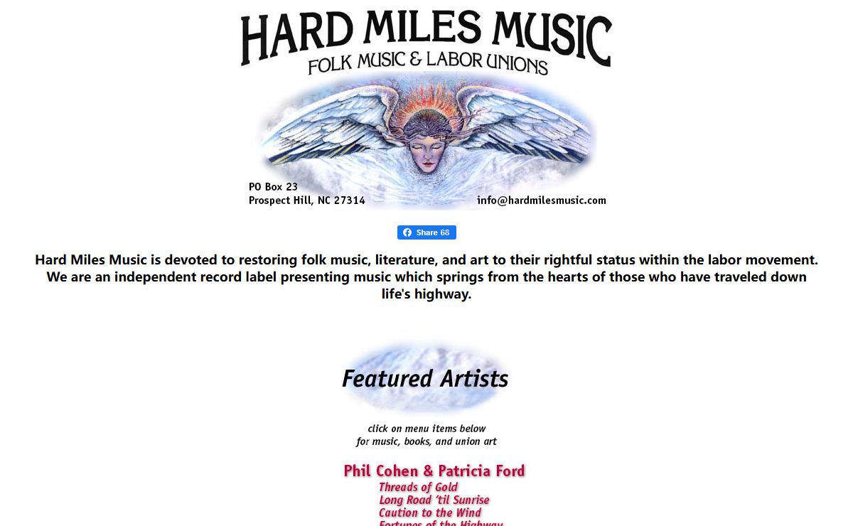 Hard Miles Music - Folk Music & Labor Unions