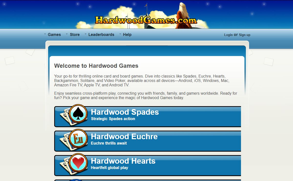 Hardwood Games - card and board games Home