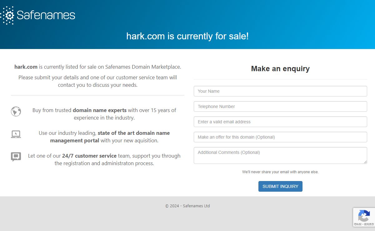 For Sale - Safenames Domain