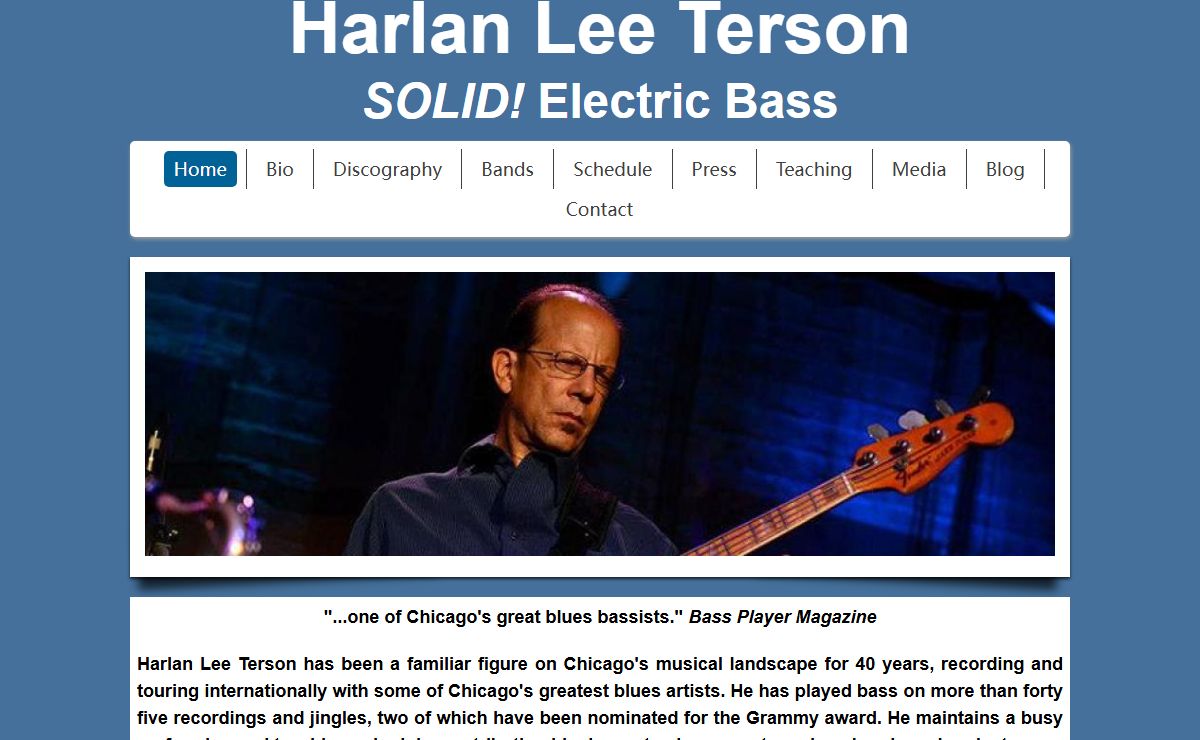Harlan Lee Terson SOLID! Electric Bass - Harlan Lee Terson SOLID! Electric Bass