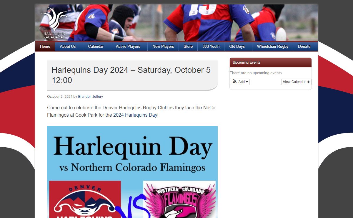 Denver Harlequins Rugby — Home of the Denver Harlequins Rugby Football Club