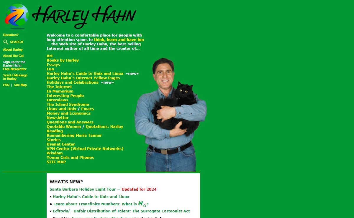 Harley Hahn Web Site