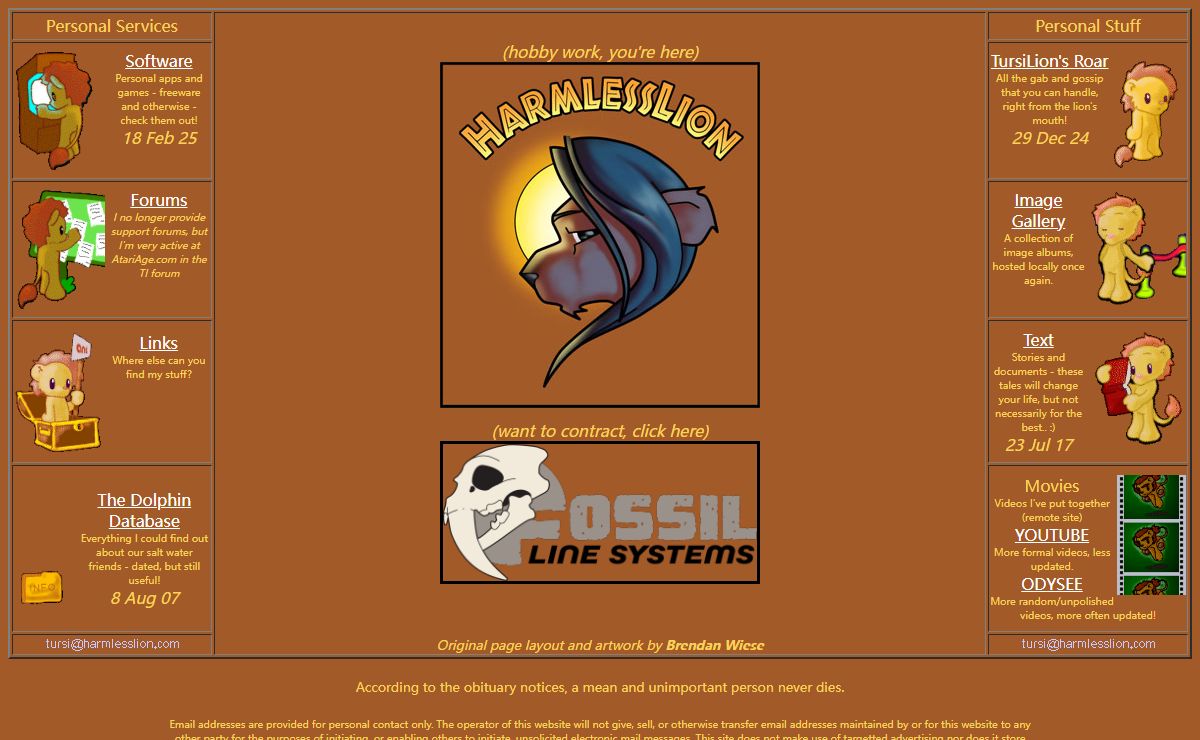 HarmlessLion - Software Development and Random Activities