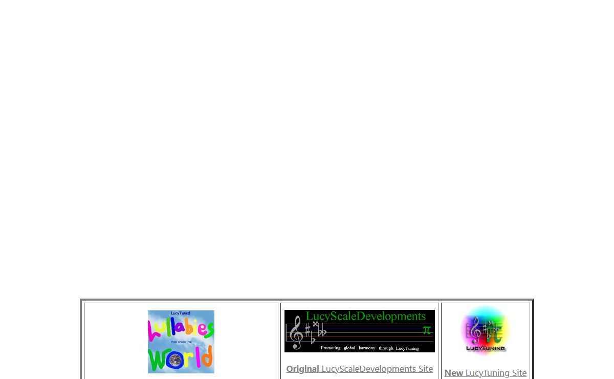 Harmonics.com - 44 (0) 795-758-1667 - Skype name = lucytune - LucyScaleDevelopments - LucyTuned Lullabies