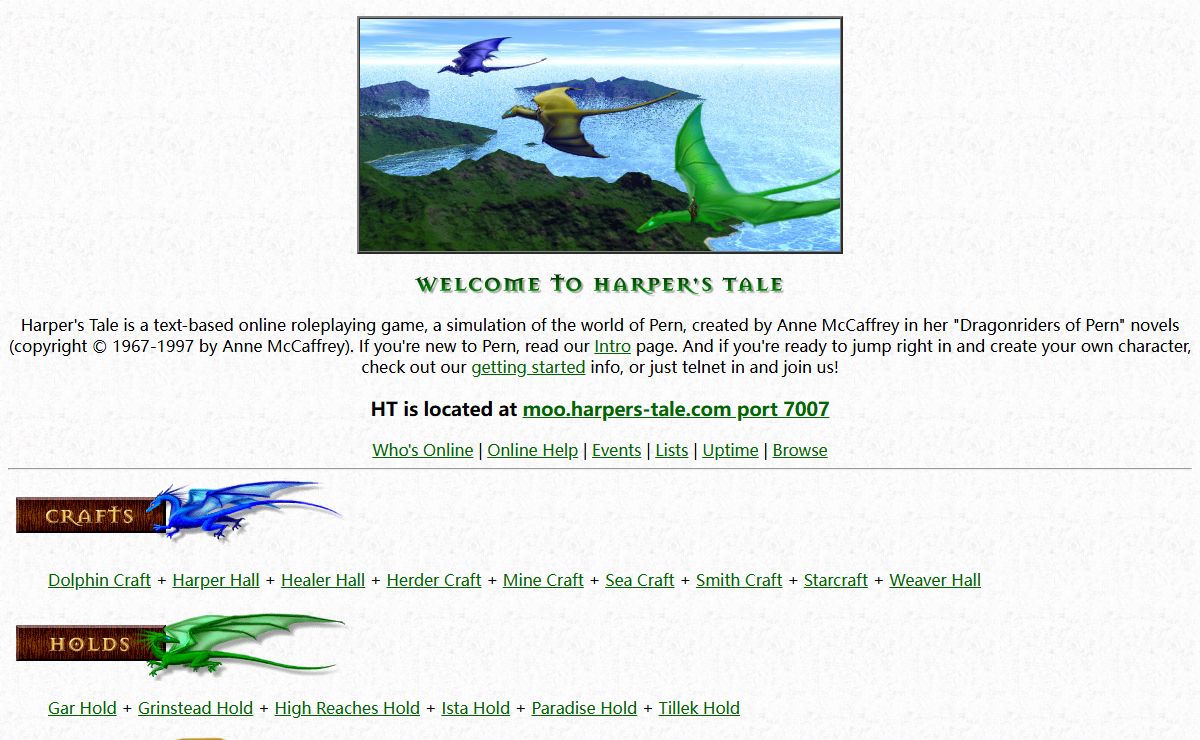 Harper's Tale Home Page