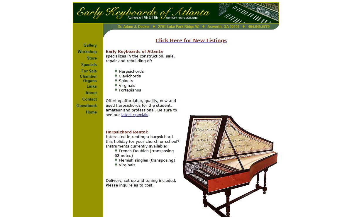 Early Keyboards of Atlanta