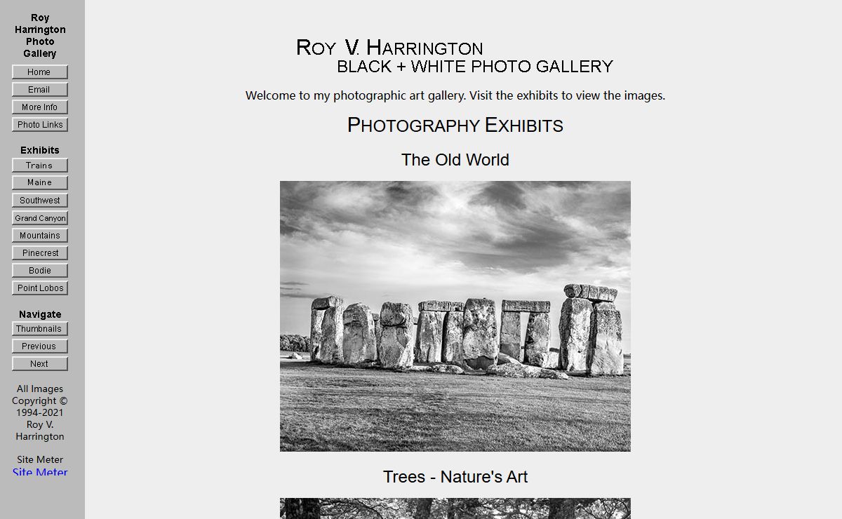 Roy Harrington Black & White Photography Gallery