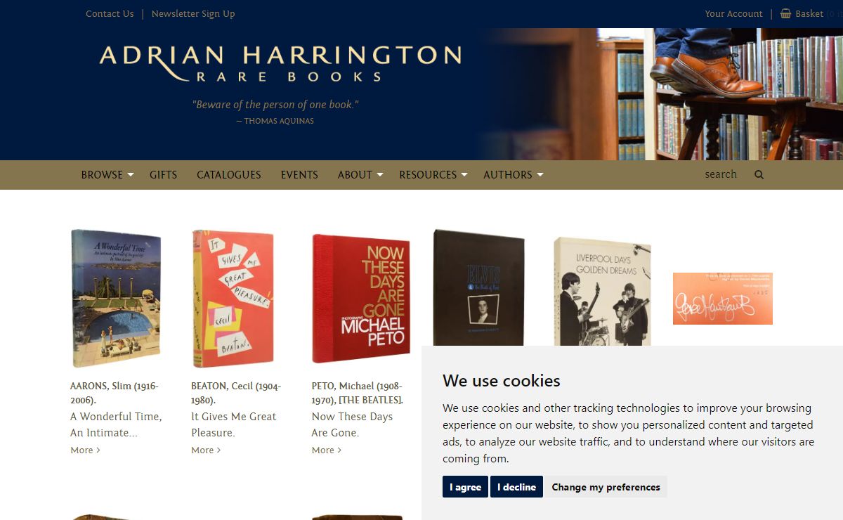 Adrian Harrington Rare Books