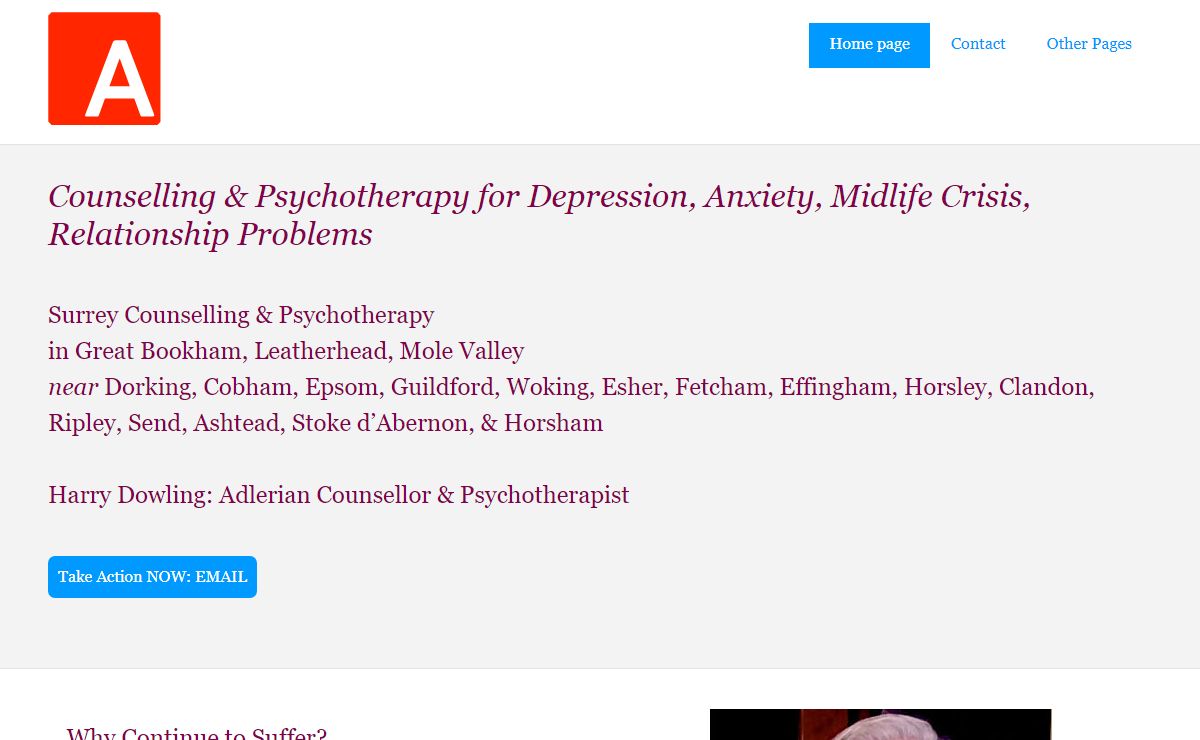 Counselling for Depression, Anxiety, Crisis, Loss