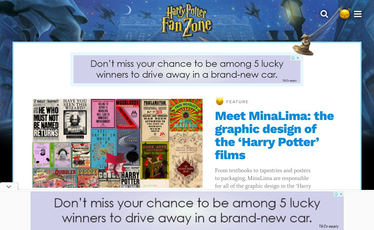 Harry Potter Fan Zone — J.K. Rowling Fan Site Award Winner