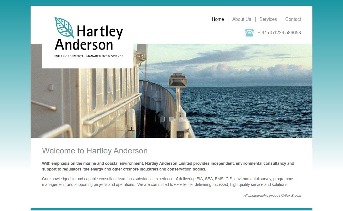 Hartley Anderson - environmental consultancy, environmental management and scientific consultancy