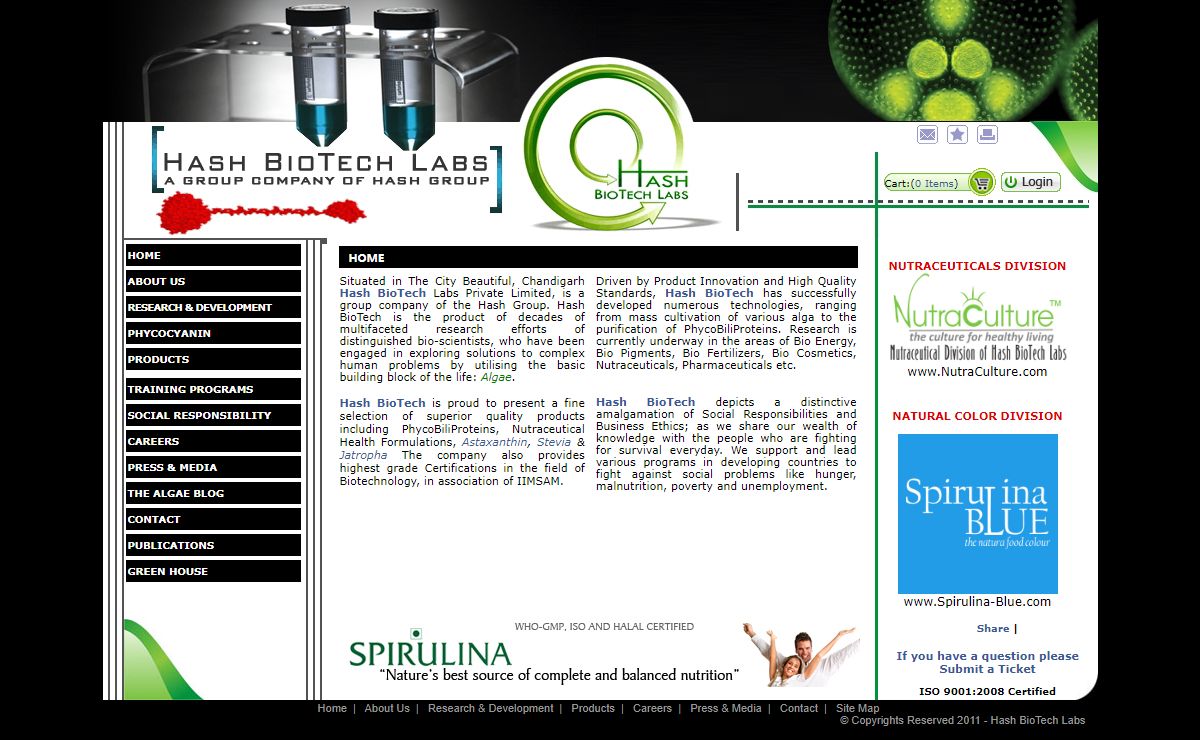 Spirulina, Allophycocyanin, Phycoerythrin, Analytical Grade Phycocyanin - HashBioTech.Com