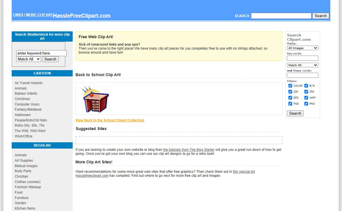 Hasslefreeclipart.com- Completely free clip art for personal and commercial use