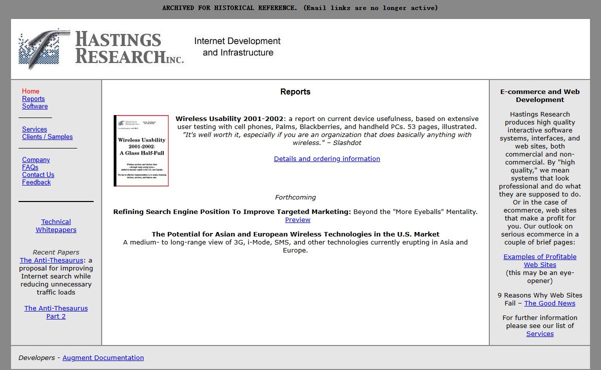 Hastings Research, Inc. - Home Page