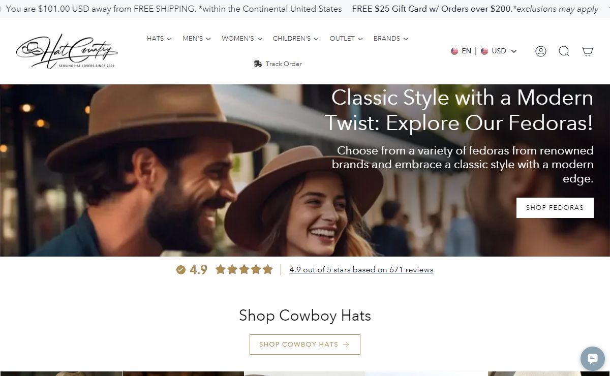 Shop Cowboy Hats and Boots | High-Quality hats at Hat Country