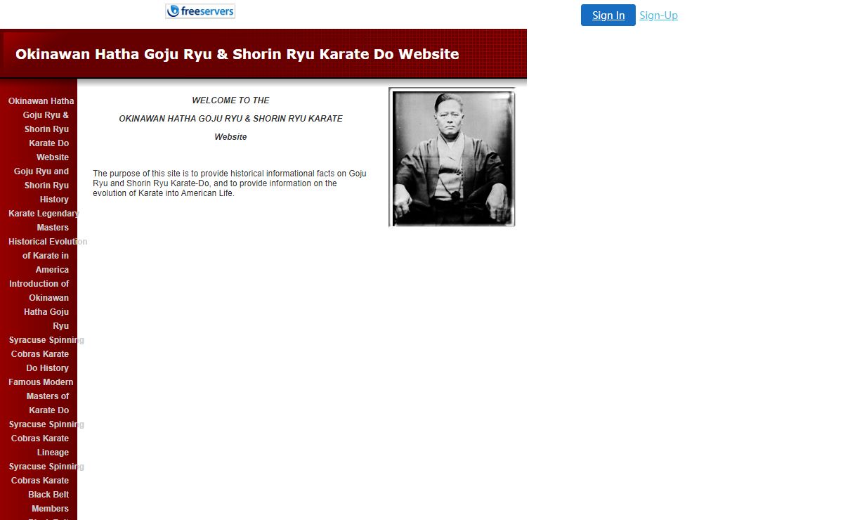 Okinawan Hatha Goju Ryu & Shorin Ryu Karate Do Website