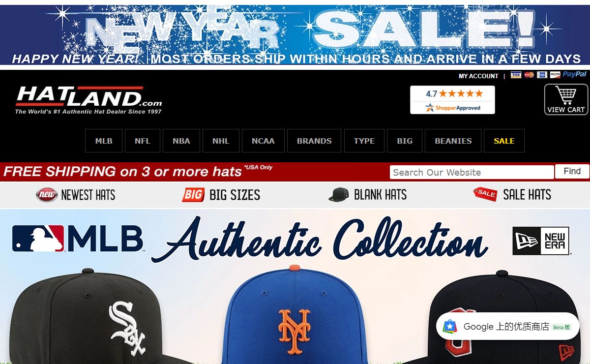Hatland Authentic New Era 59Fifty Fitted Hats and Snapbacks