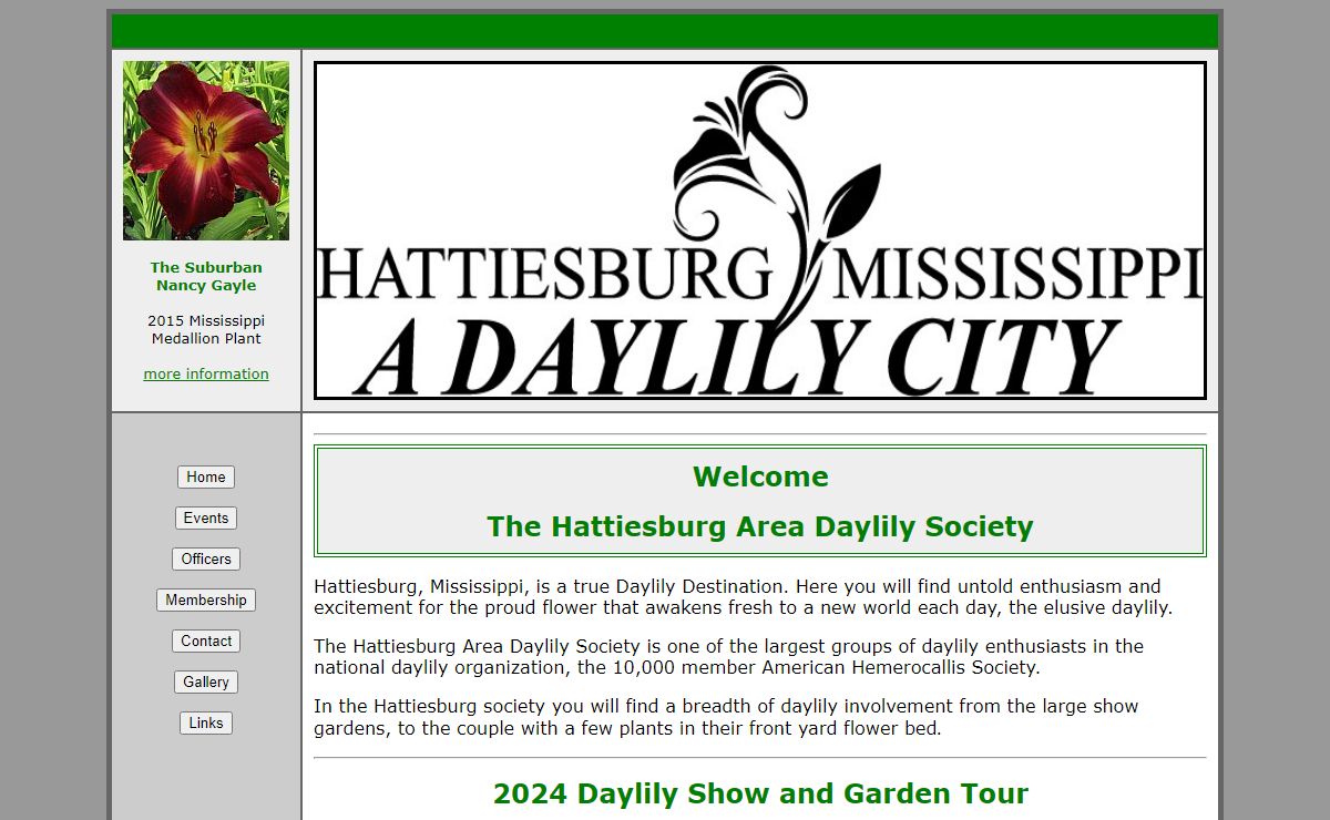 Hattiesburg Mississippi a Daylily Destination the Hattiesburg Area Daylily Society
