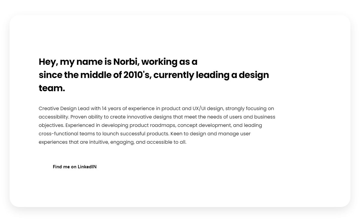 Norbert Barna Product Designer and Leader️