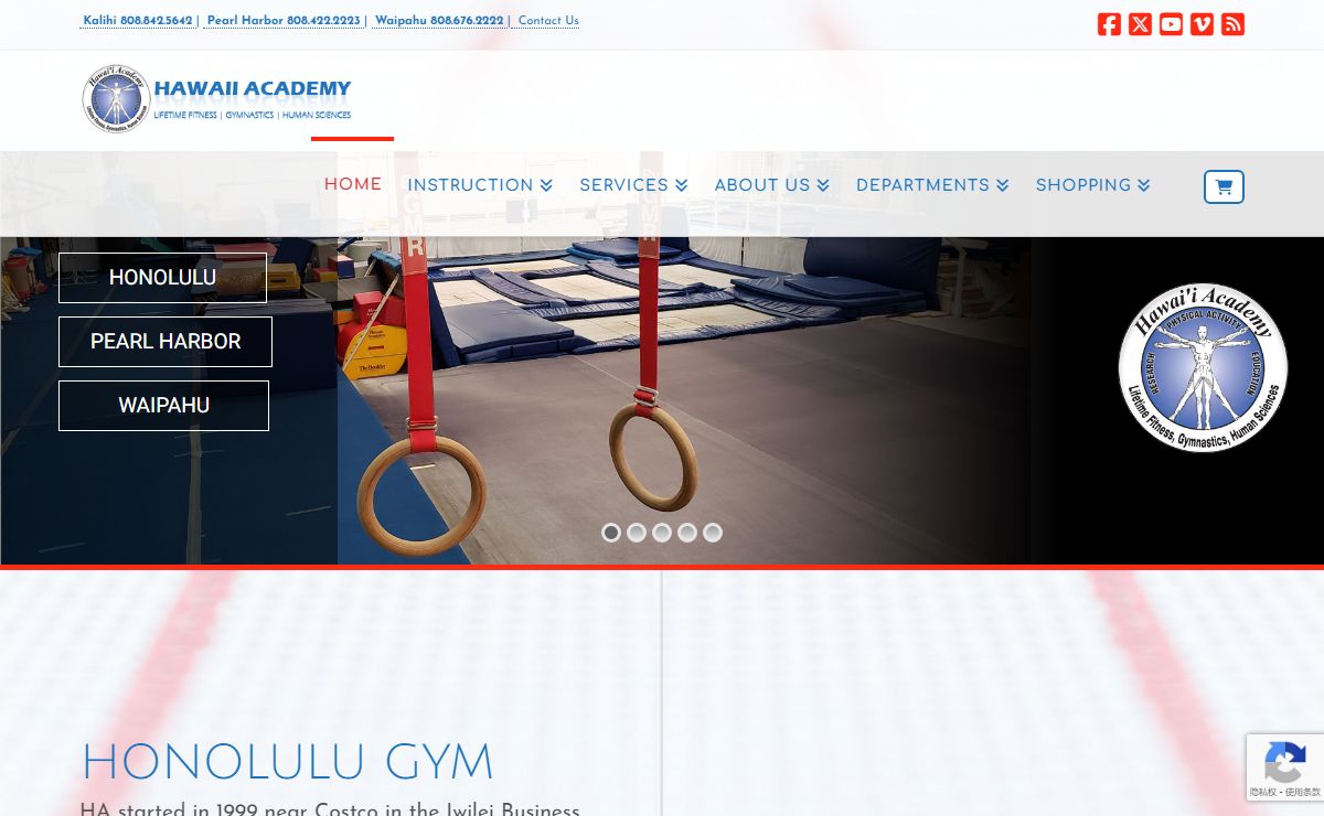 Hawaii Academy | Lifetime Fitness Gymnastics Human Sciences