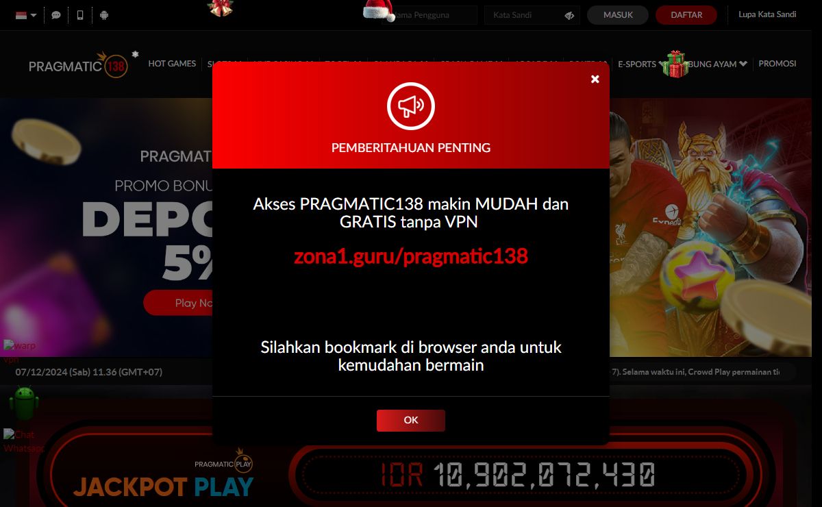 PRAGMATIC138: Situs Slot Gacor Hari Ini Pragmatic Play Terbaik 2024
