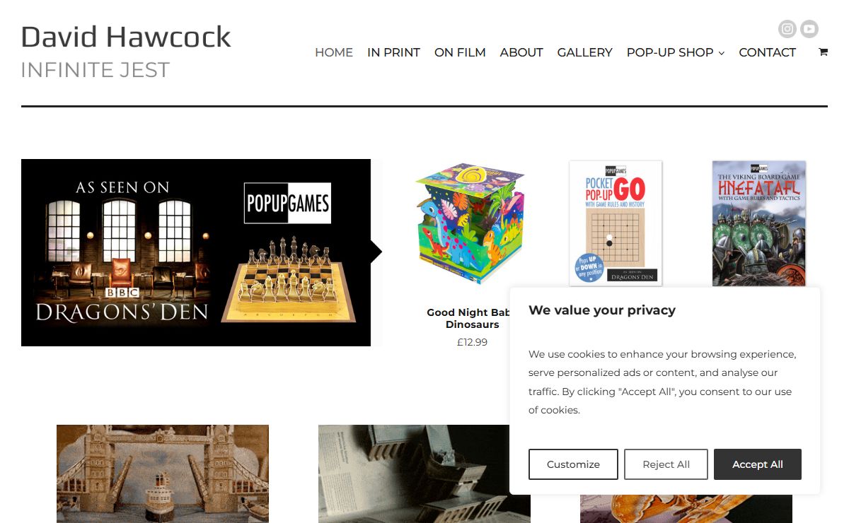David Hawcock - Paper Engineer, Pop-Up Book Designer/Maker