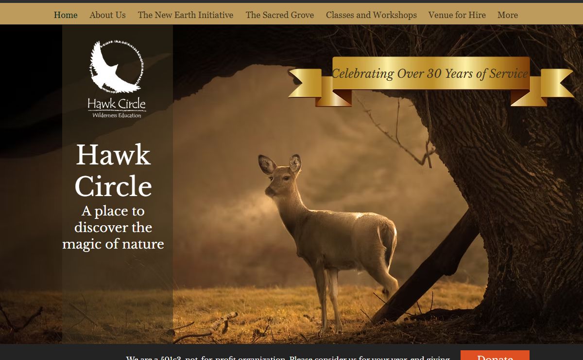 Forest Retreats and Classes | Hawk Circle | Cherry Valley