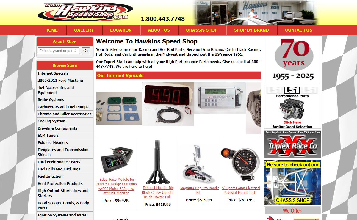 Your trusted Speed Shop for Racing and Hot Rod Parts | HawkinsSpeedShop.com